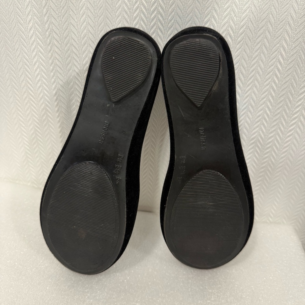 Melissa Black Flats with Snow White Design - Picture 13 of 16